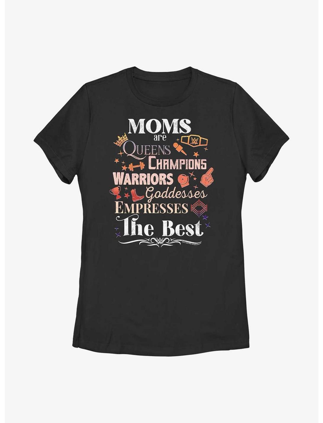 WWE Moms Are The Best Womens T-Shirt, BLACK, hi-res