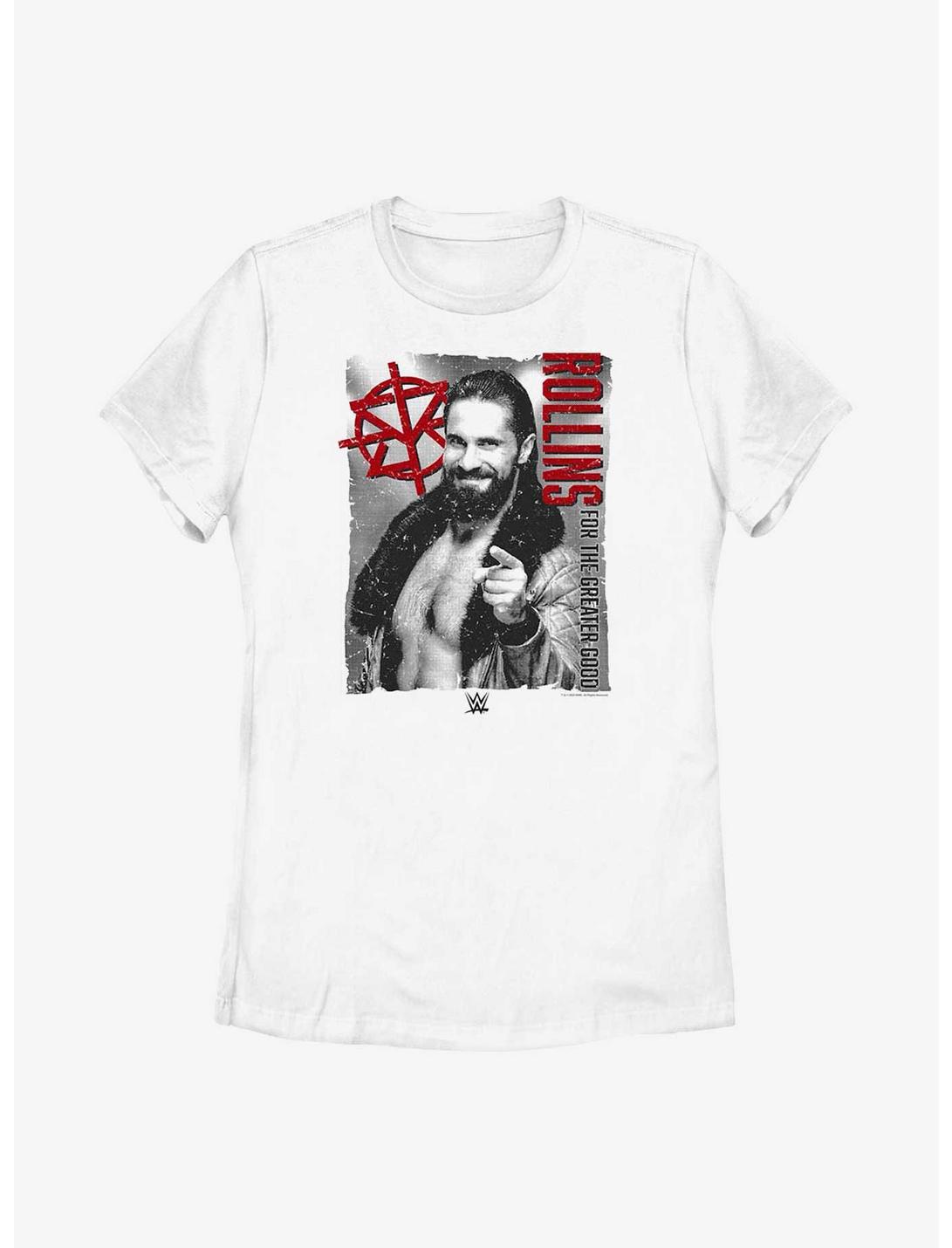 WWE Seth Rollins For The Greater Good Womens T-Shirt, WHITE, hi-res
