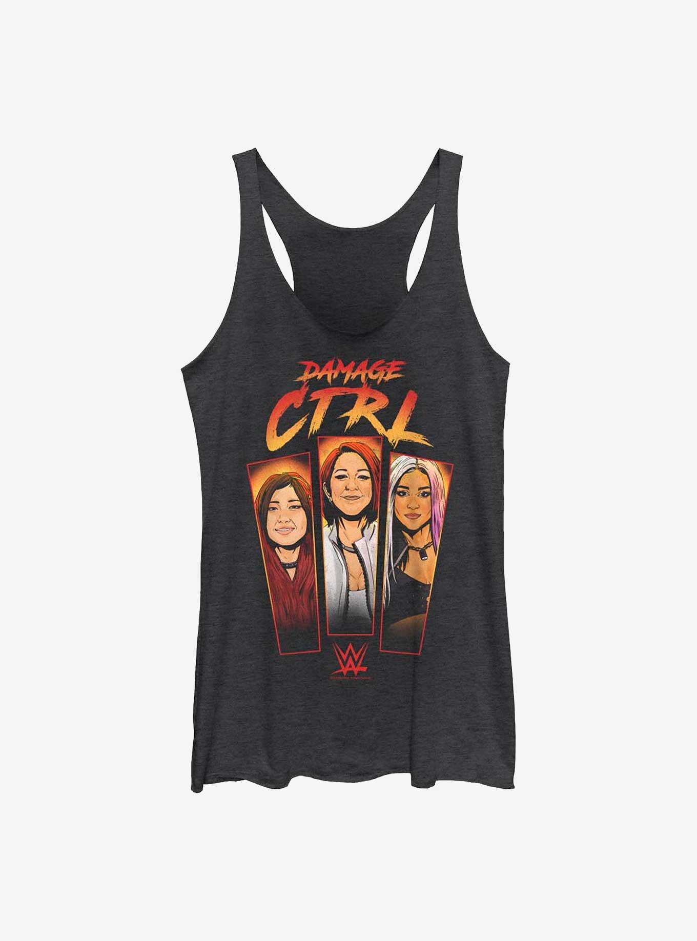 WWE Damage CTRL Cartoon Panels Womens Tank Top, , hi-res