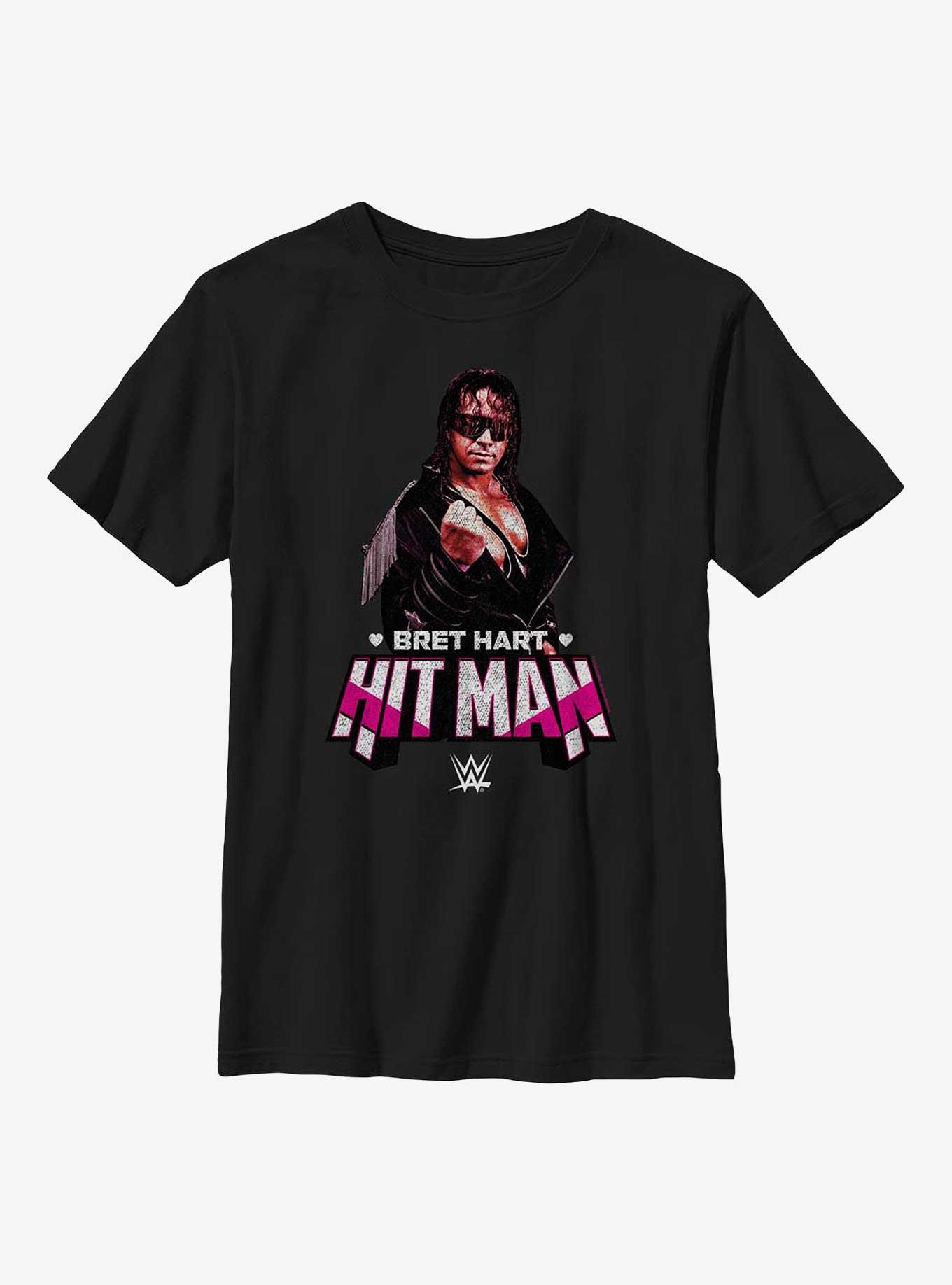 WWE Bret Hart Hitman Portrait Youth T-Shirt, , hi-res