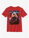 WWE Drew McIntyre Scottish Warrior Medieval Metal Poster Youth T-Shirt, RED, hi-res