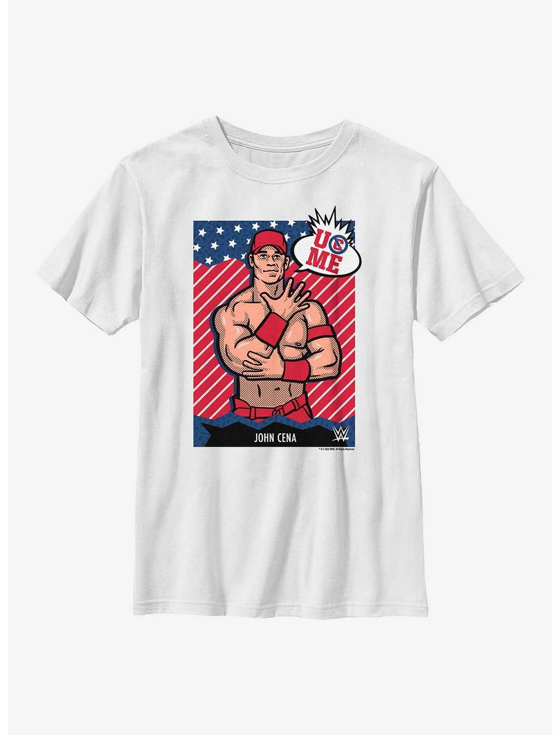WWE John Cena U Can?t C Me Pop Art Youth T-Shirt, WHITE, hi-res