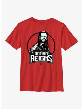 WWE Roman Reigns Circle Icon Portrait Youth T-Shirt, , hi-res