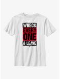 WWE Roman Reigns Wreck Everyone & Leave Youth T-Shirt, WHITE, hi-res