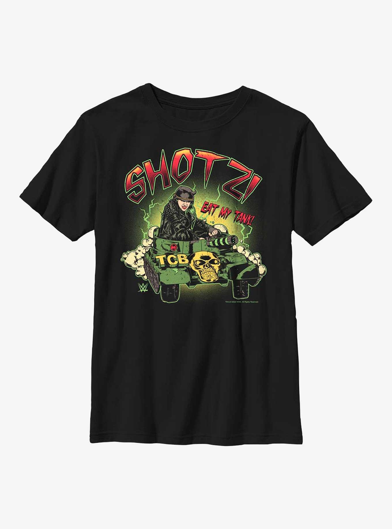 WWE Shotzi Eat My Tank! Youth T-Shirt, BLACK, hi-res