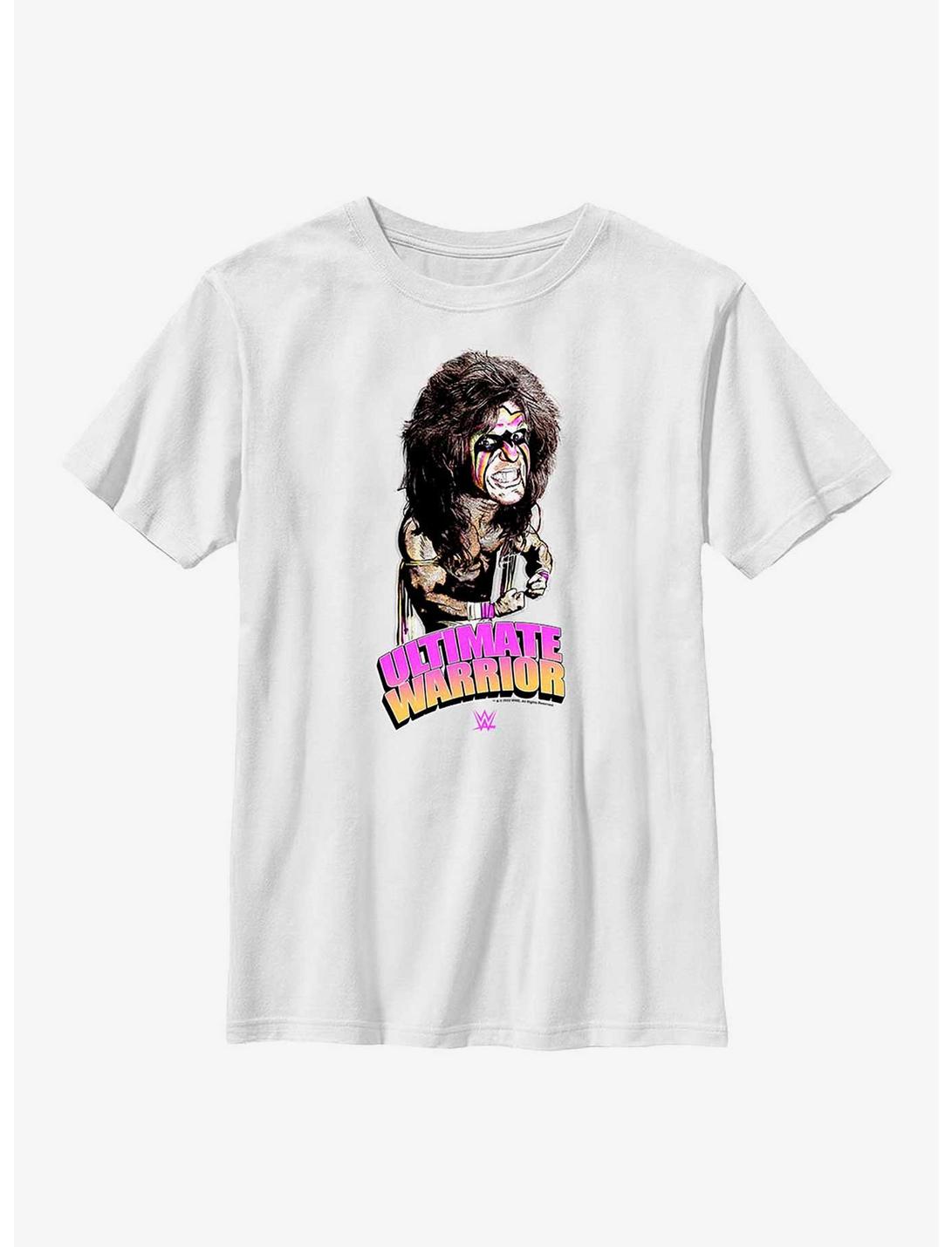 WWE The Ultimate Warrior Power Retro Youth T-Shirt, WHITE, hi-res