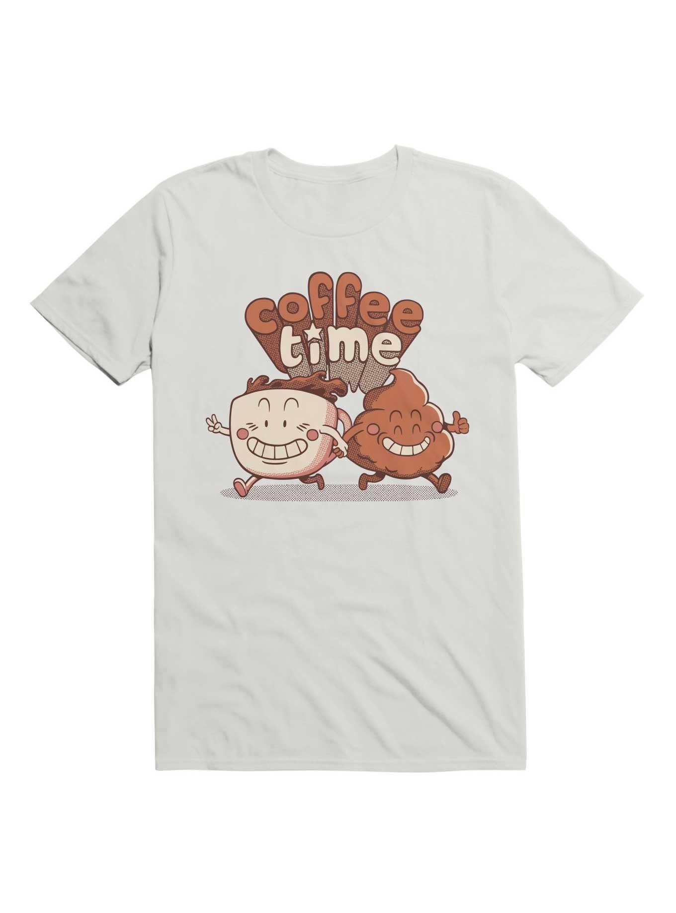 Best Friends Coffee Time Bathroom Break T-Shirt, WHITE, hi-res