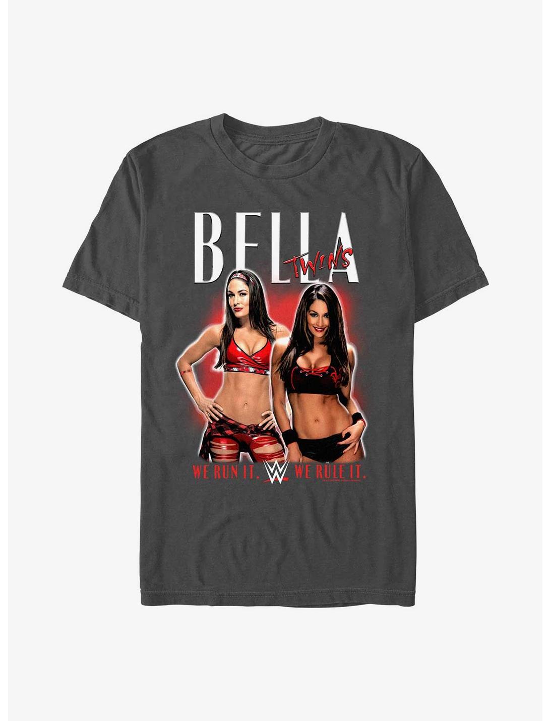 WWE The Bella Twins We Run It We Rule It T-Shirt, CHARCOAL, hi-res