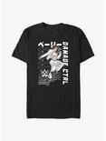 WWE Damage CTRL Bayley Kanji Action Anime Portrait T-Shirt, BLACK, hi-res