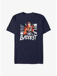 WWE Ronda Rousey The Baddest Comic Book Style T-Shirt, NAVY, hi-res