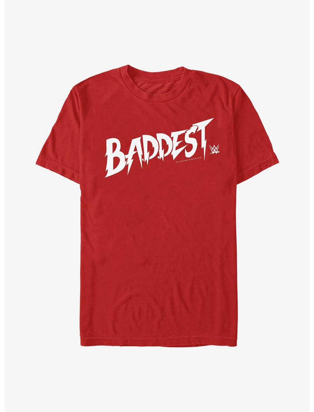 WWE Ronda Rousey Baddest Logo T-Shirt, RED, hi-res