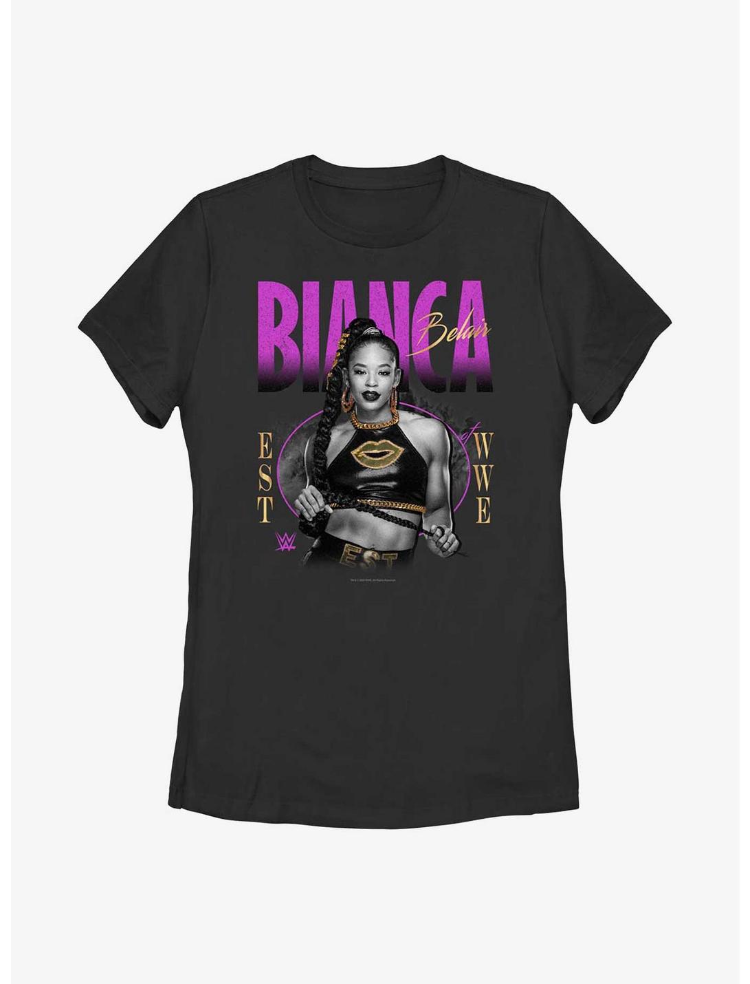 WWE Bianca Belair EST Portrait Womens T-Shirt, BLACK, hi-res