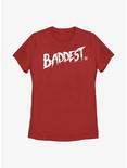 WWE Ronda Rousey Baddest Logo Womens T-Shirt, RED, hi-res