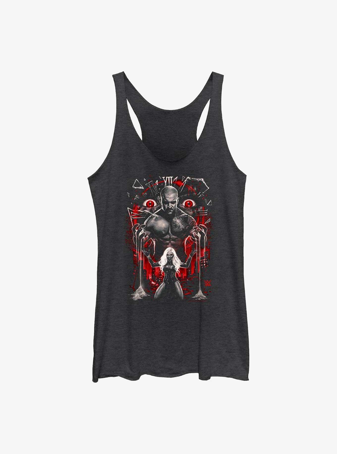 WWE Karrion Kross & Scarlett Fall & Pray Womens Tank Top, BLK HTR, hi-res