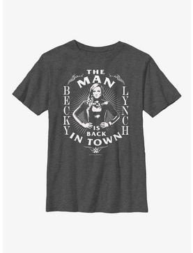 WWE Becky Lynch The Man Is Back In Town Youth T-Shirt, , hi-res