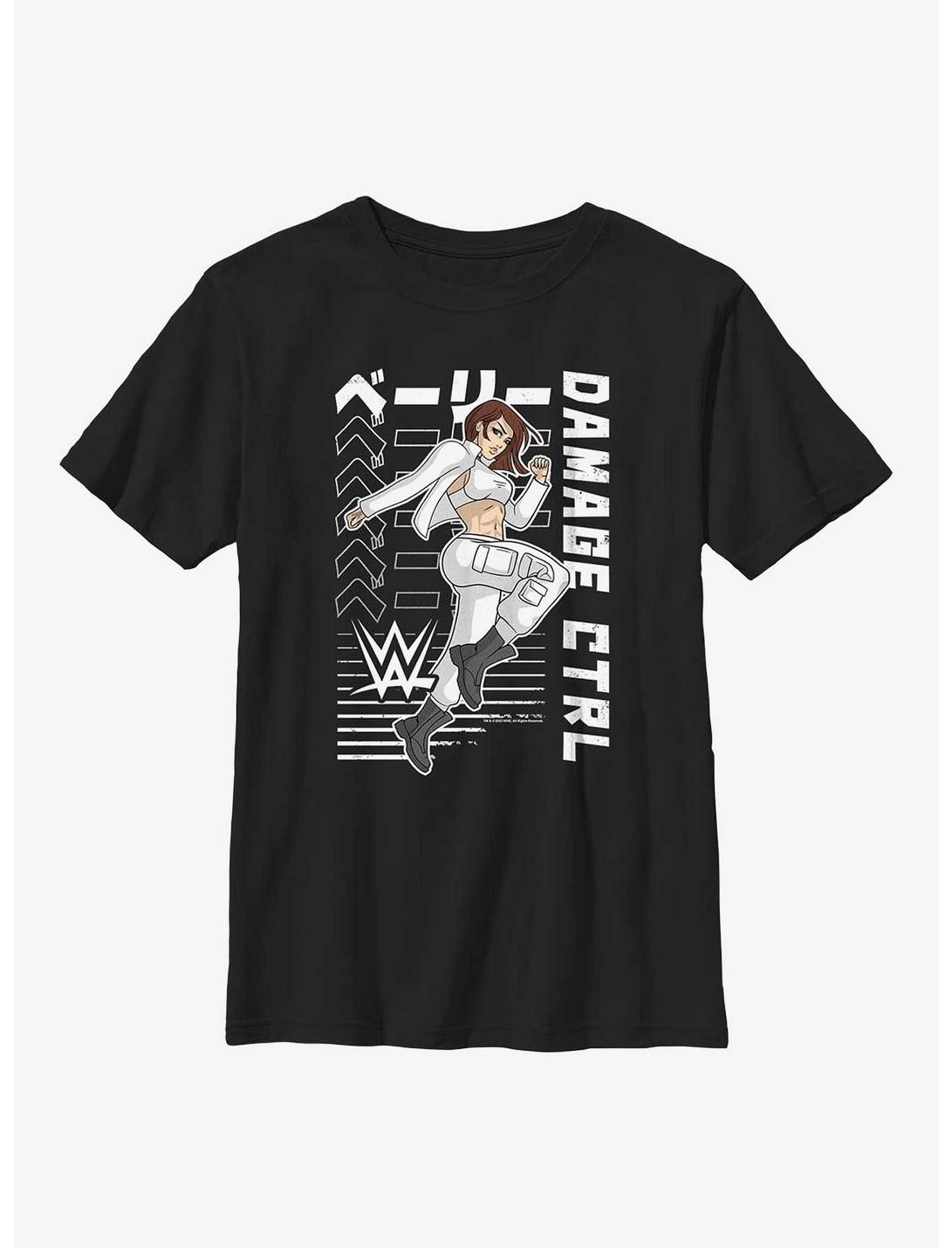 WWE Damage CTRL Bayley Kanji Action Anime Portrait Youth T-Shirt, BLACK, hi-res