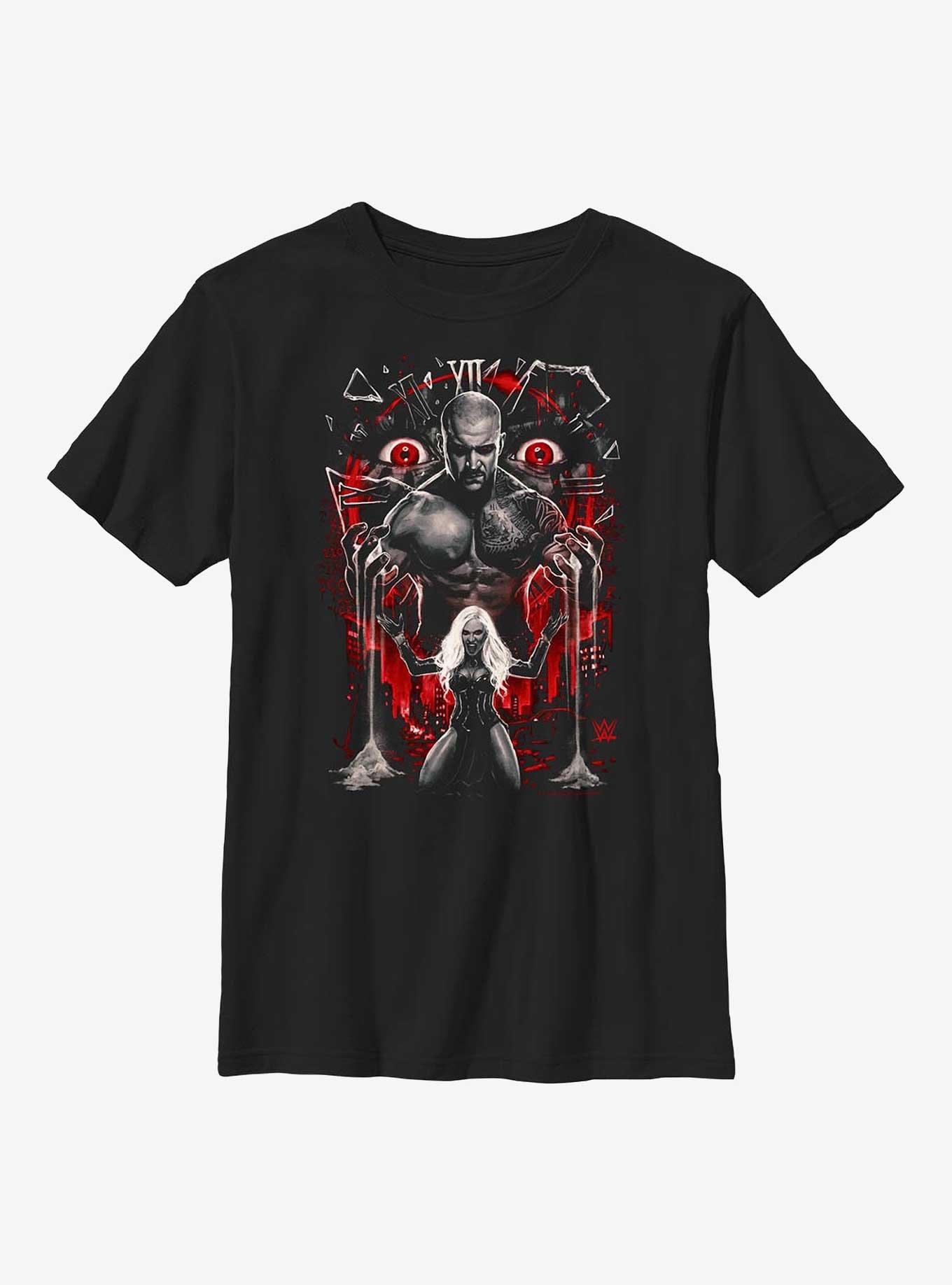 WWE Karrion Kross & Scarlett Fall & Pray Youth T-Shirt, BLACK, hi-res