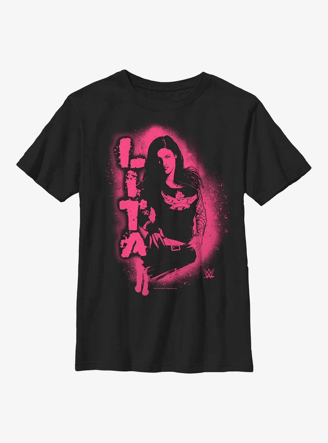 WWE Lita Stencil Portrait Youth T-Shirt, , hi-res