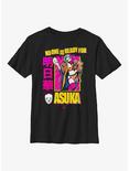 WWE No One is Ready For Asuka Youth T-Shirt, BLACK, hi-res