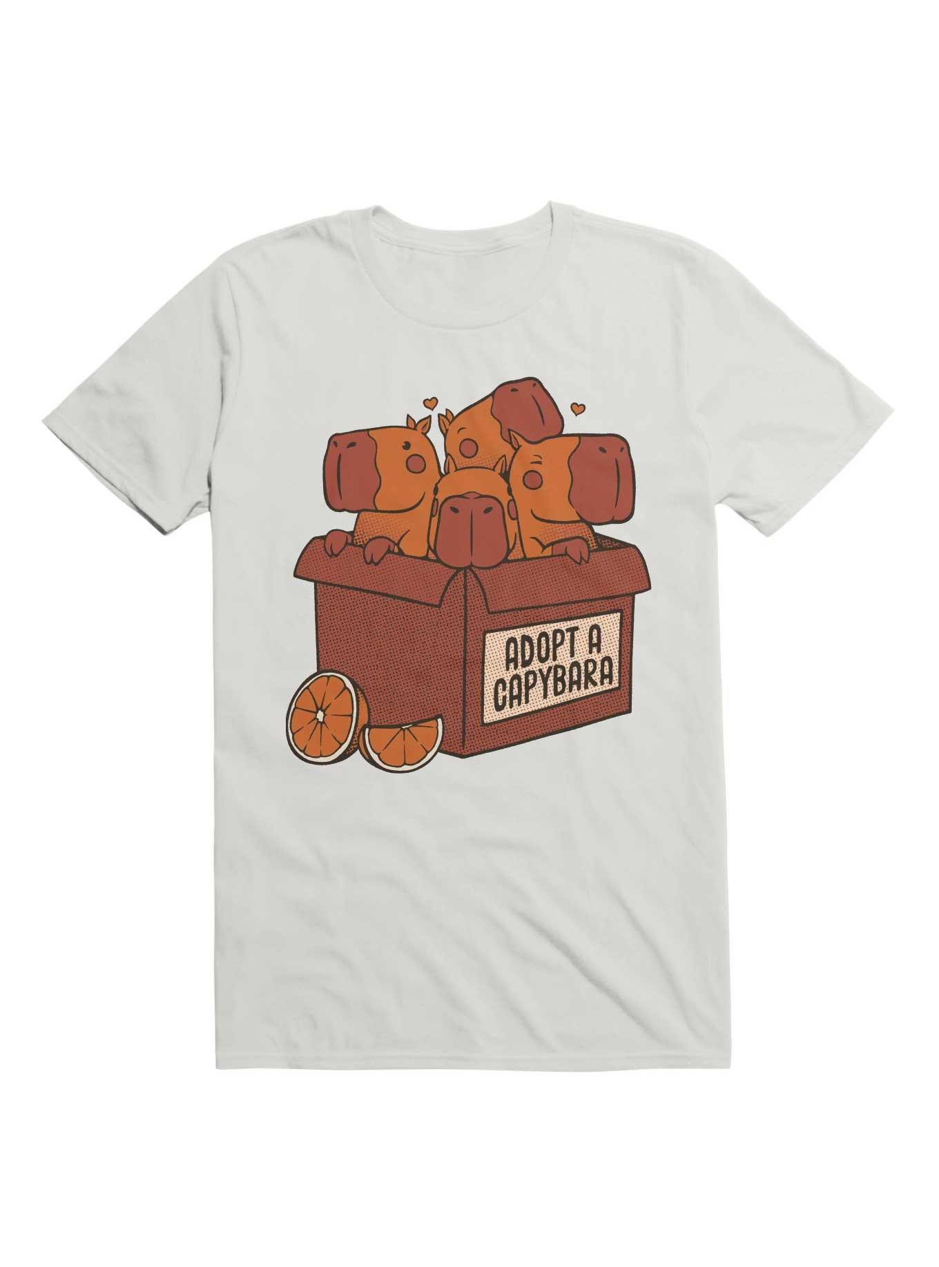 Adopt a Capybara Kawaii Capy T-Shirt, , hi-res