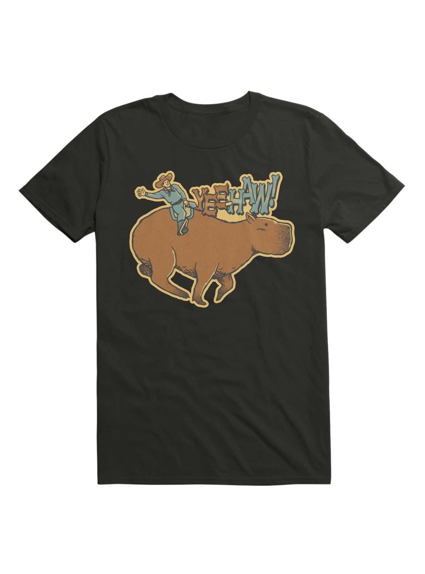 Capybara Cowboy Yee Haw T-Shirt, , hi-res