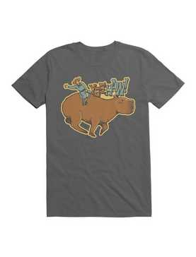 Capybara Cowboy Yee Haw T-Shirt, , hi-res