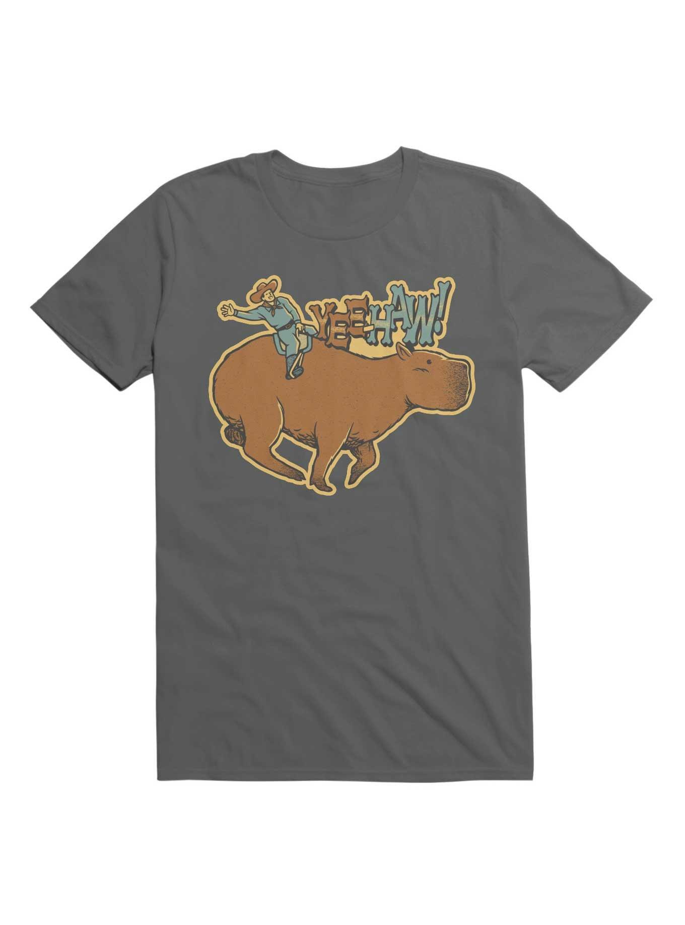 Capybara Cowboy Yee Haw T-Shirt, , hi-res