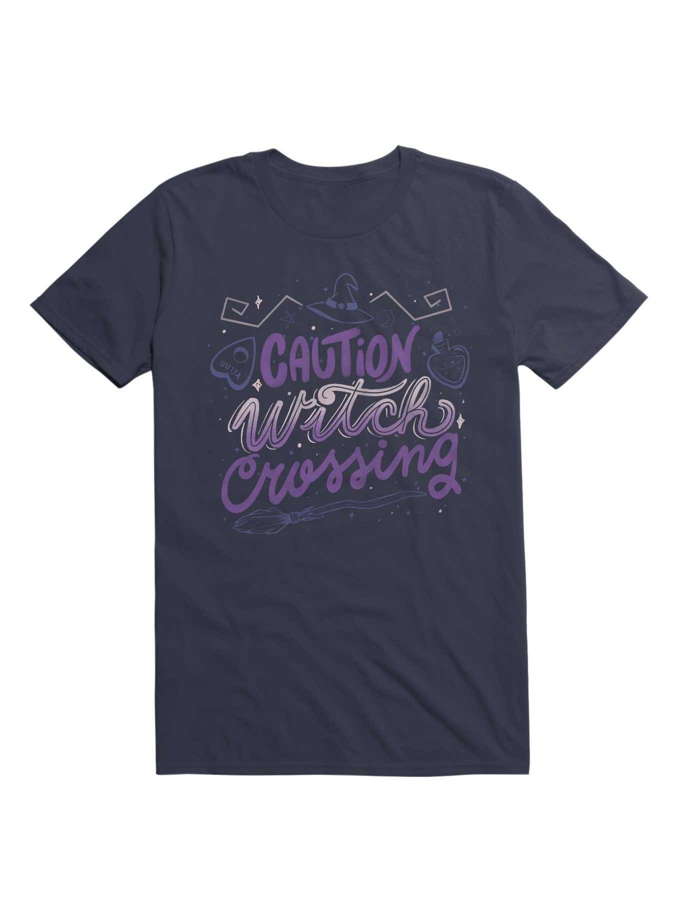 Caution Witch Crossing T-Shirt, , hi-res