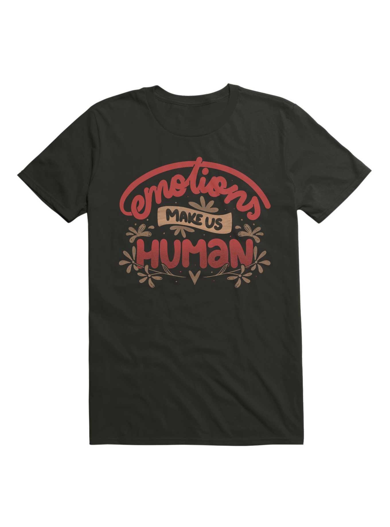 Emotions Make us Human T-Shirt, BLACK, hi-res