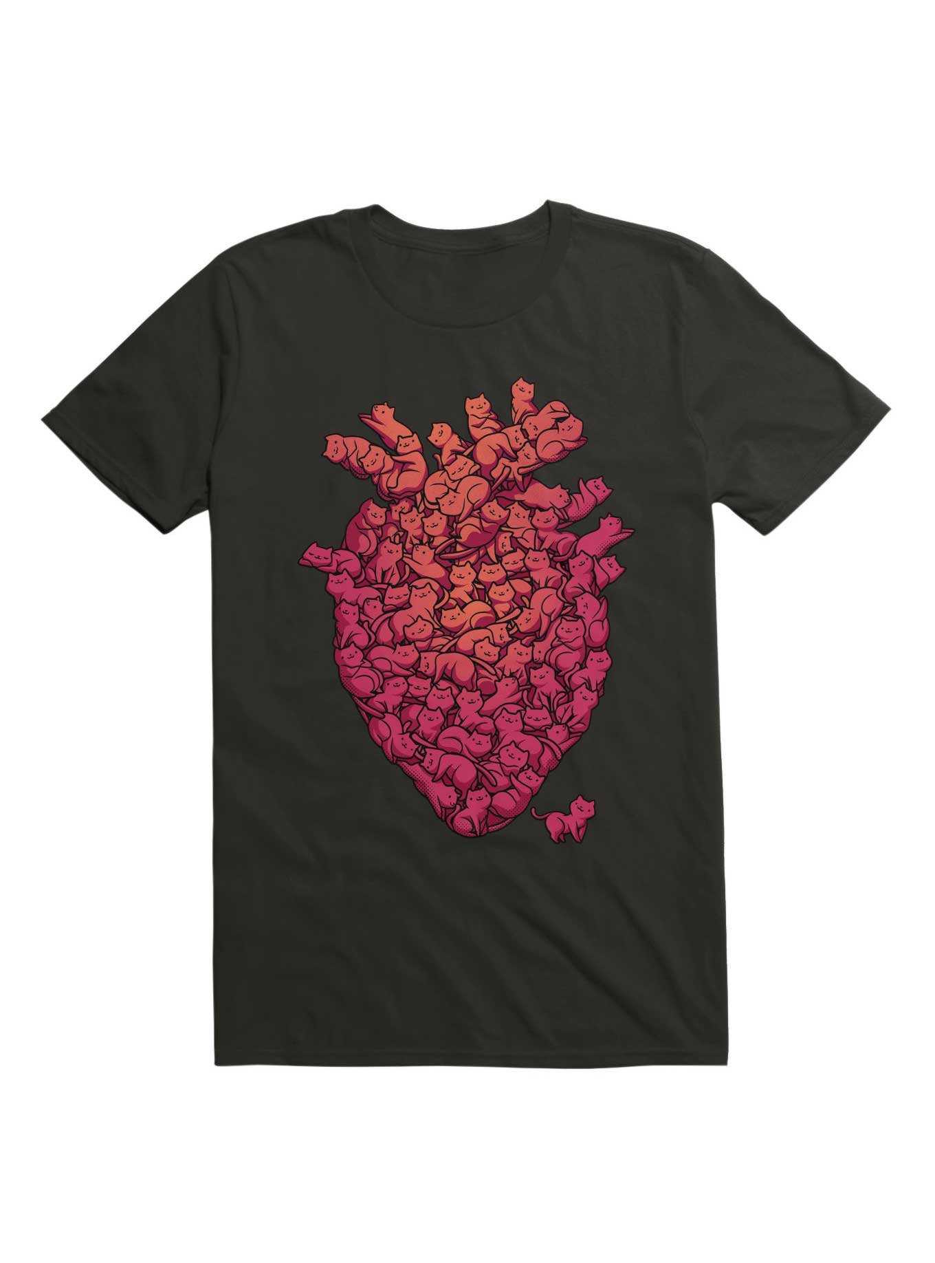 I Love Cat Heart T-Shirt, , hi-res
