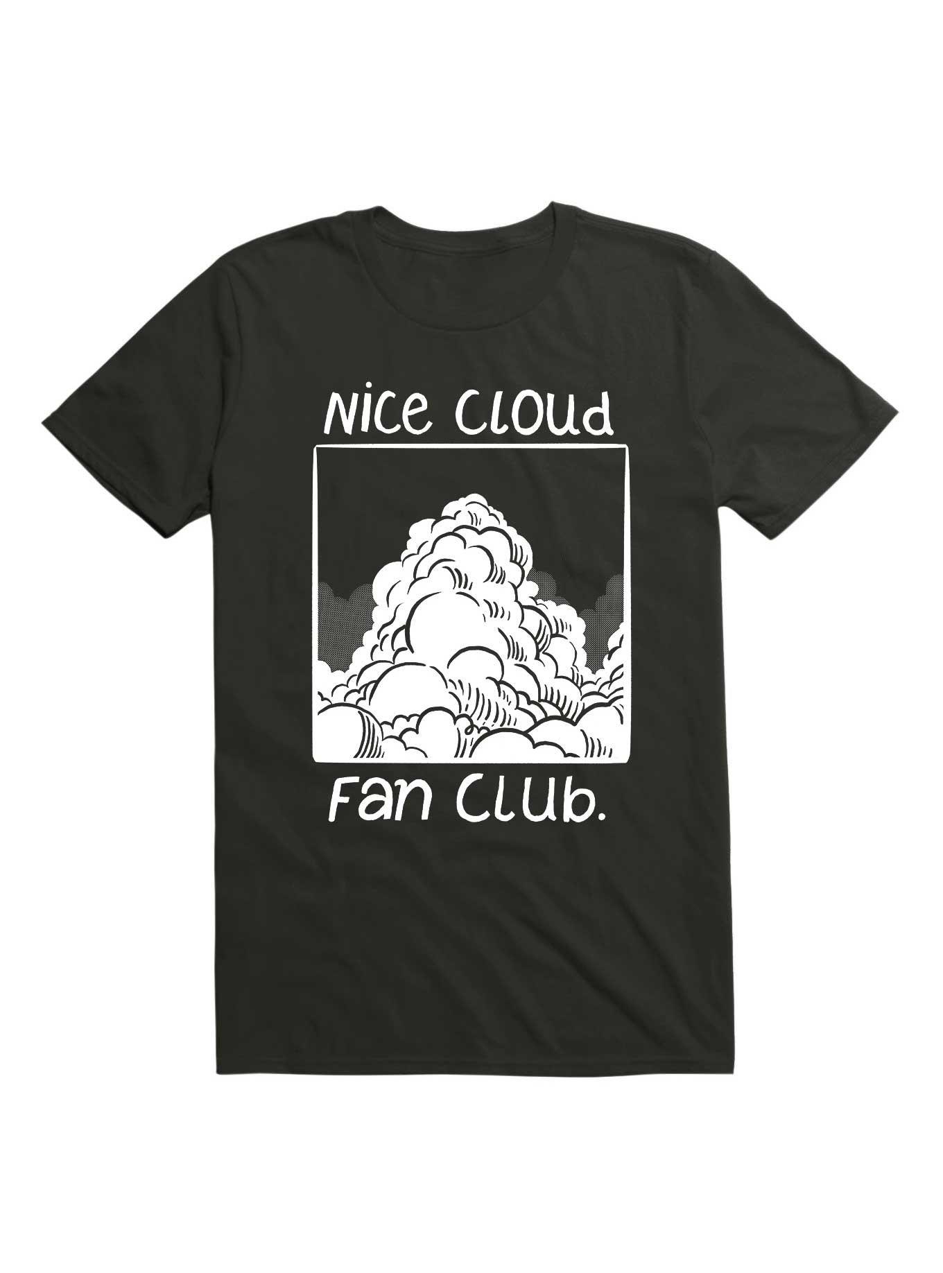 NICE CLOUD FAN CLUB T-Shirt, BLACK, hi-res