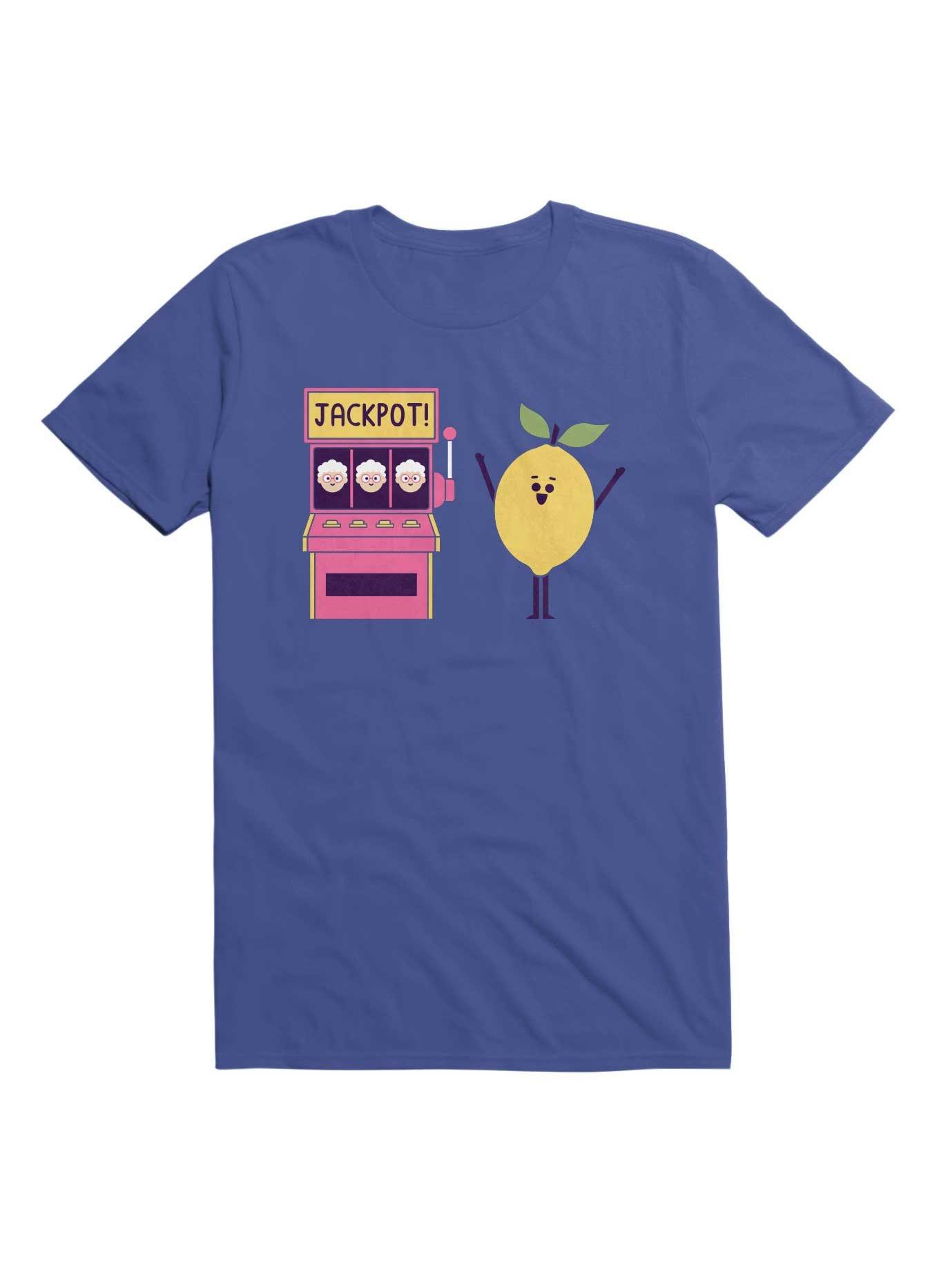 Reversed Jackpot T-Shirt, ROYAL, hi-res