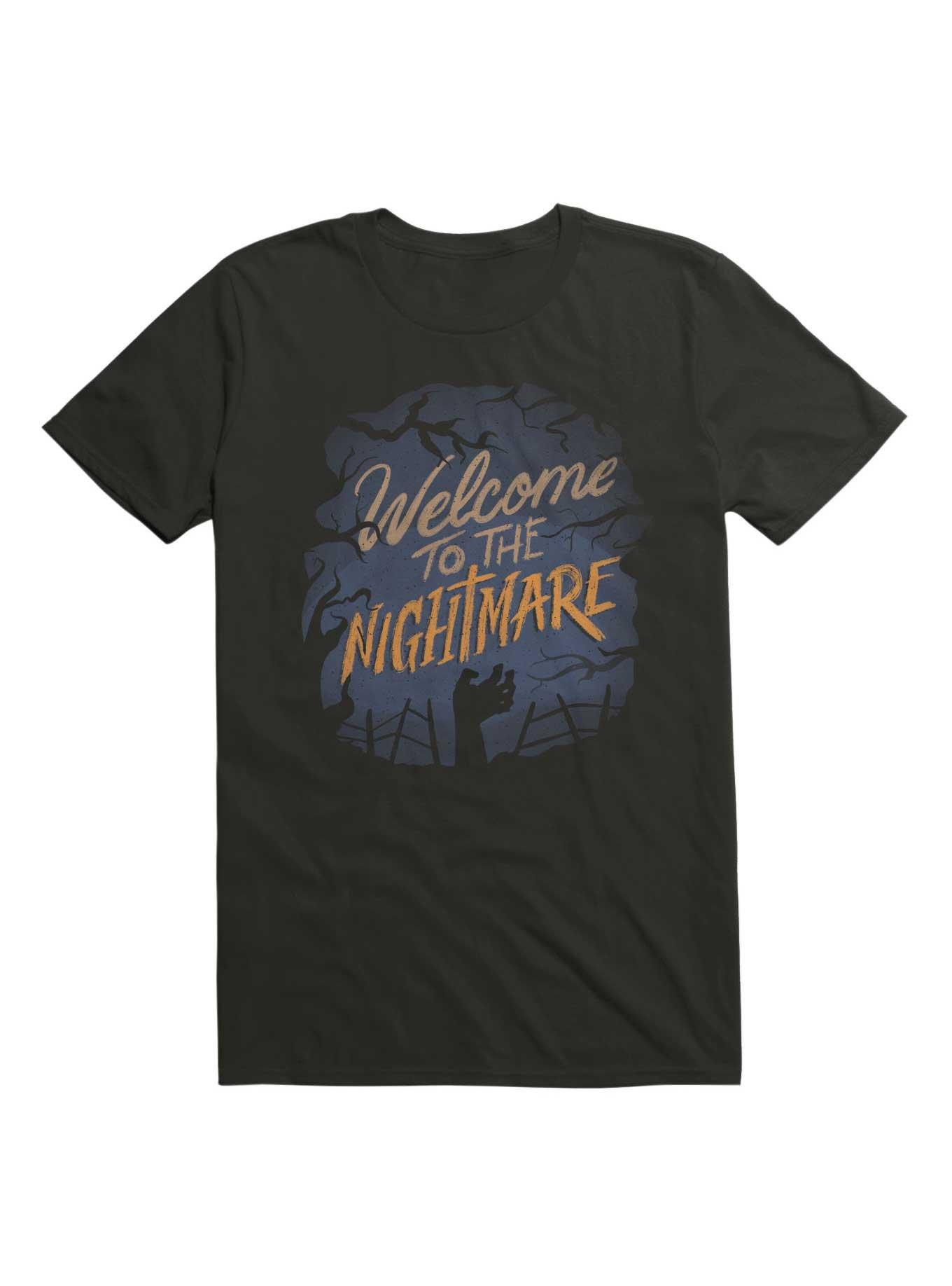 Welcome To The Nightmare T-Shirt, BLACK, hi-res