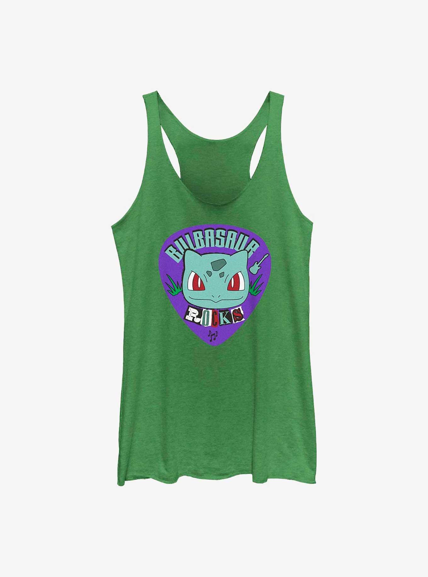 Pokemon Bulbasaur Rocks Girls Raw Edge Tank, ENVY, hi-res