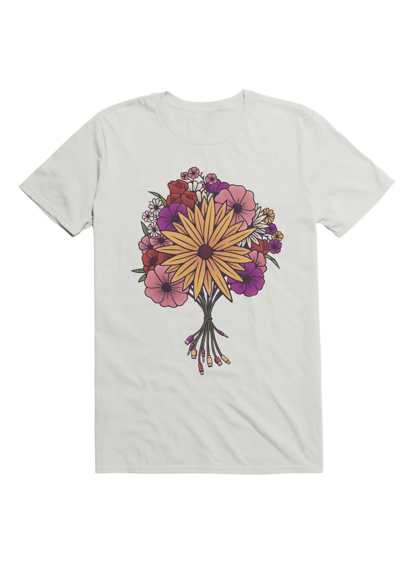 Flower Nature Connection T-Shirt, WHITE, hi-res