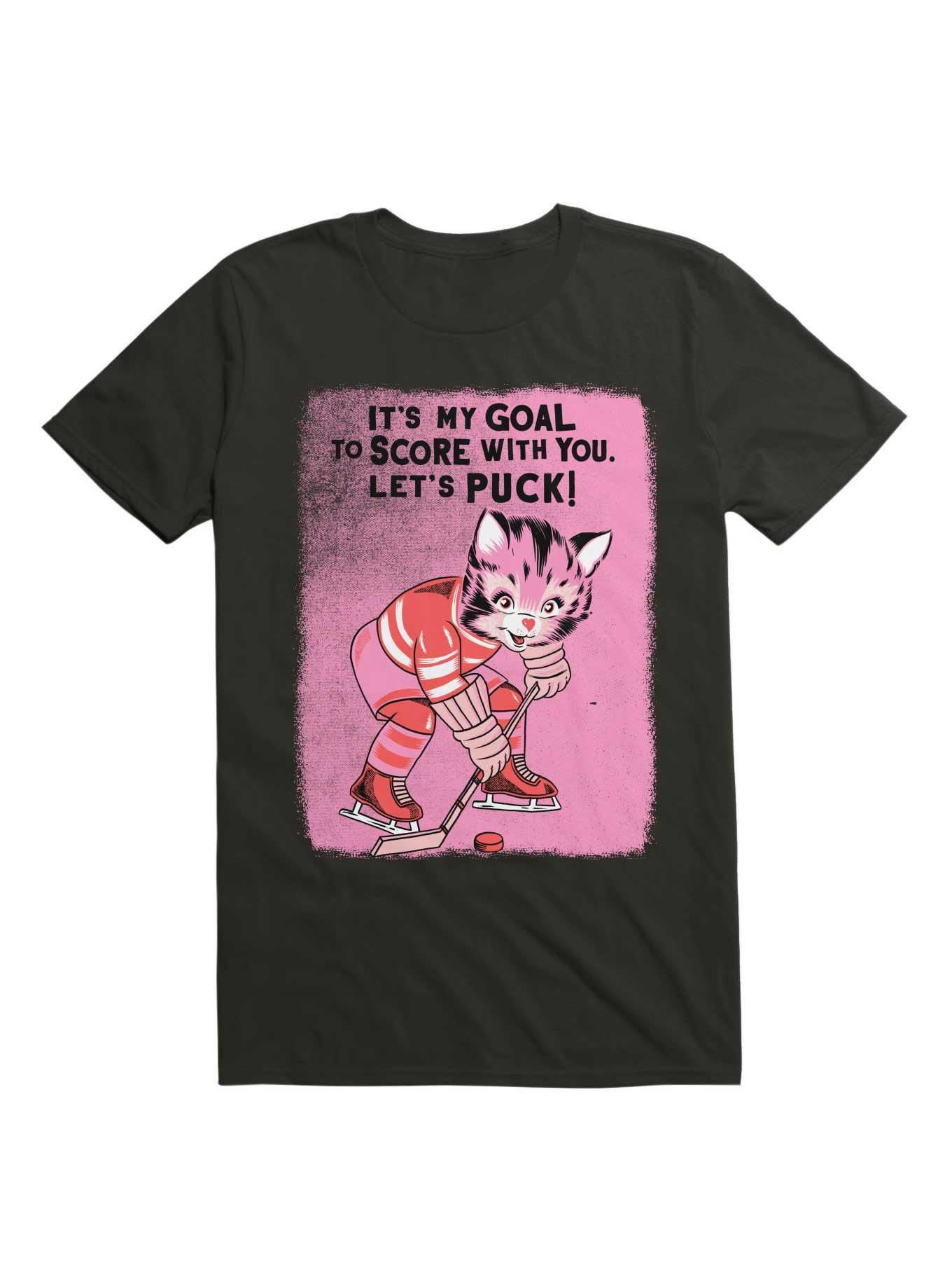 It's My Goal To Score With You Let's Puck T-Shirt, , hi-res
