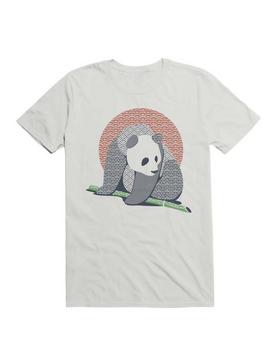 Japanese Pattern Tattooed Panda T-Shirt, , hi-res
