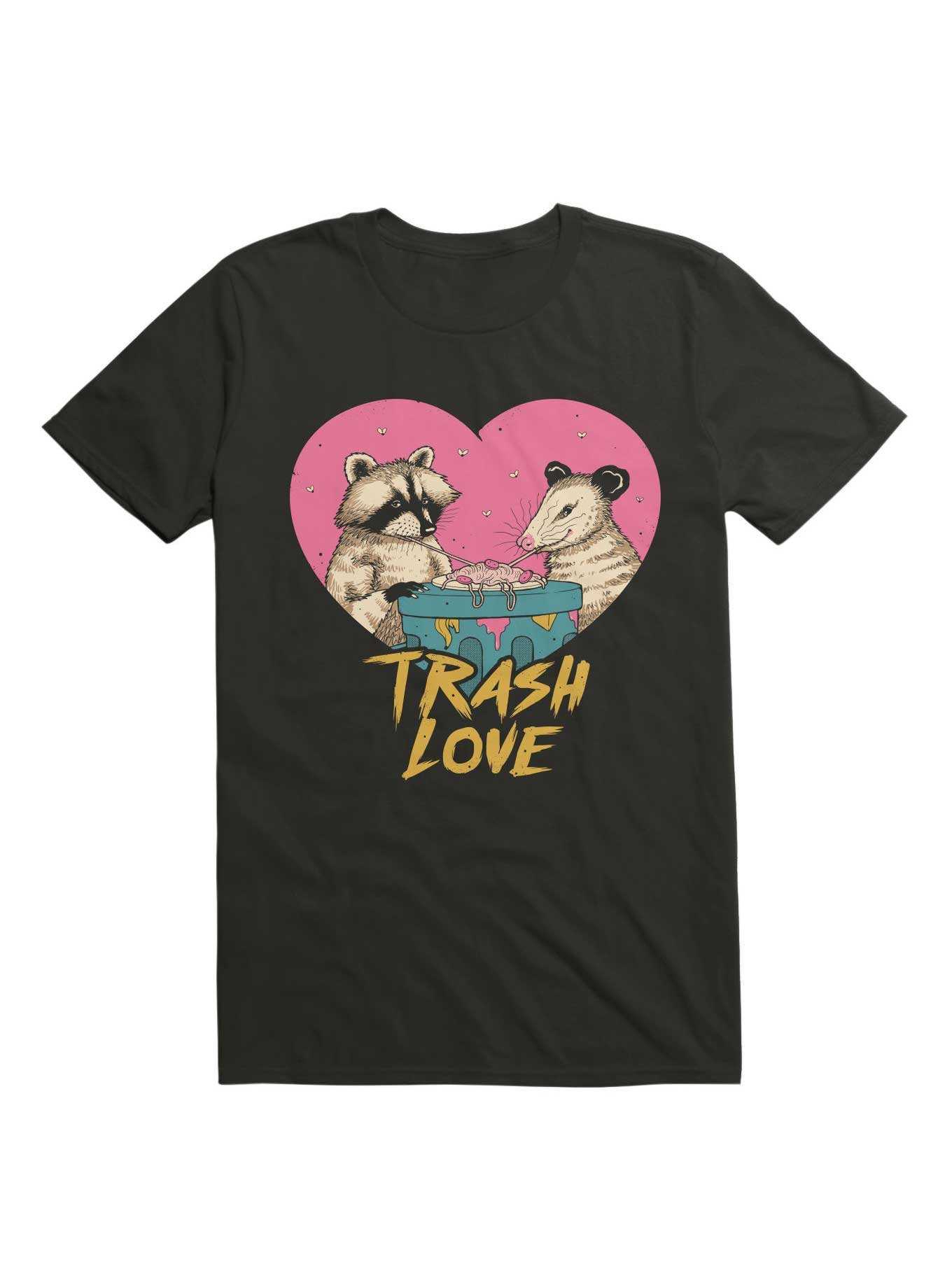 Trash Love Raccoon And Possum T-Shirt, , hi-res