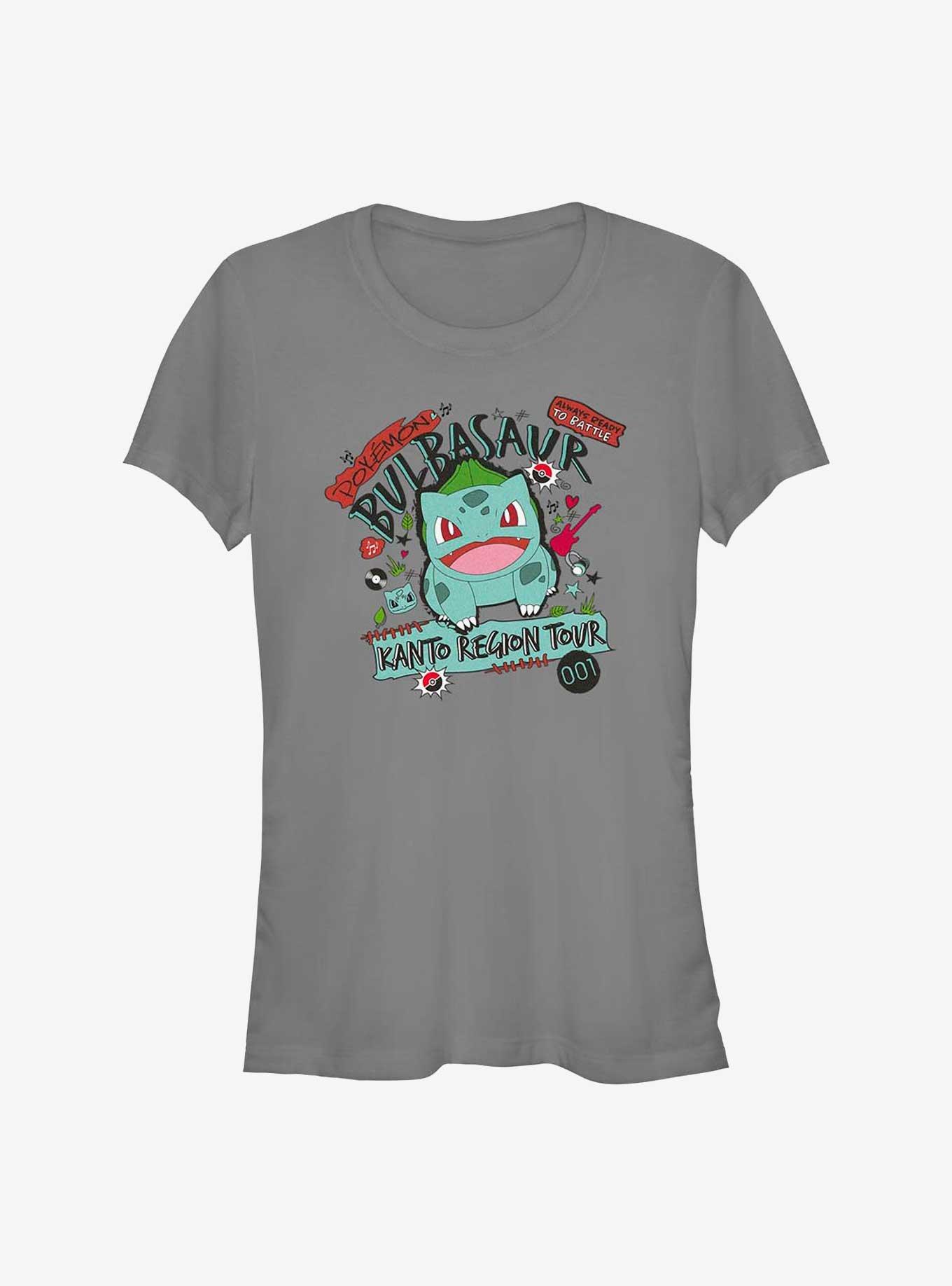 Pokemon Bulbasaur Kanto Tour Girls T-Shirt, CHARCOAL, hi-res