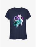 Pokemon Mewtwo Ready For Battle Graffiti Girls T-Shirt, NAVY, hi-res