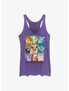 Pokemon All About Eevee Girls Raw Edge Tank, , hi-res