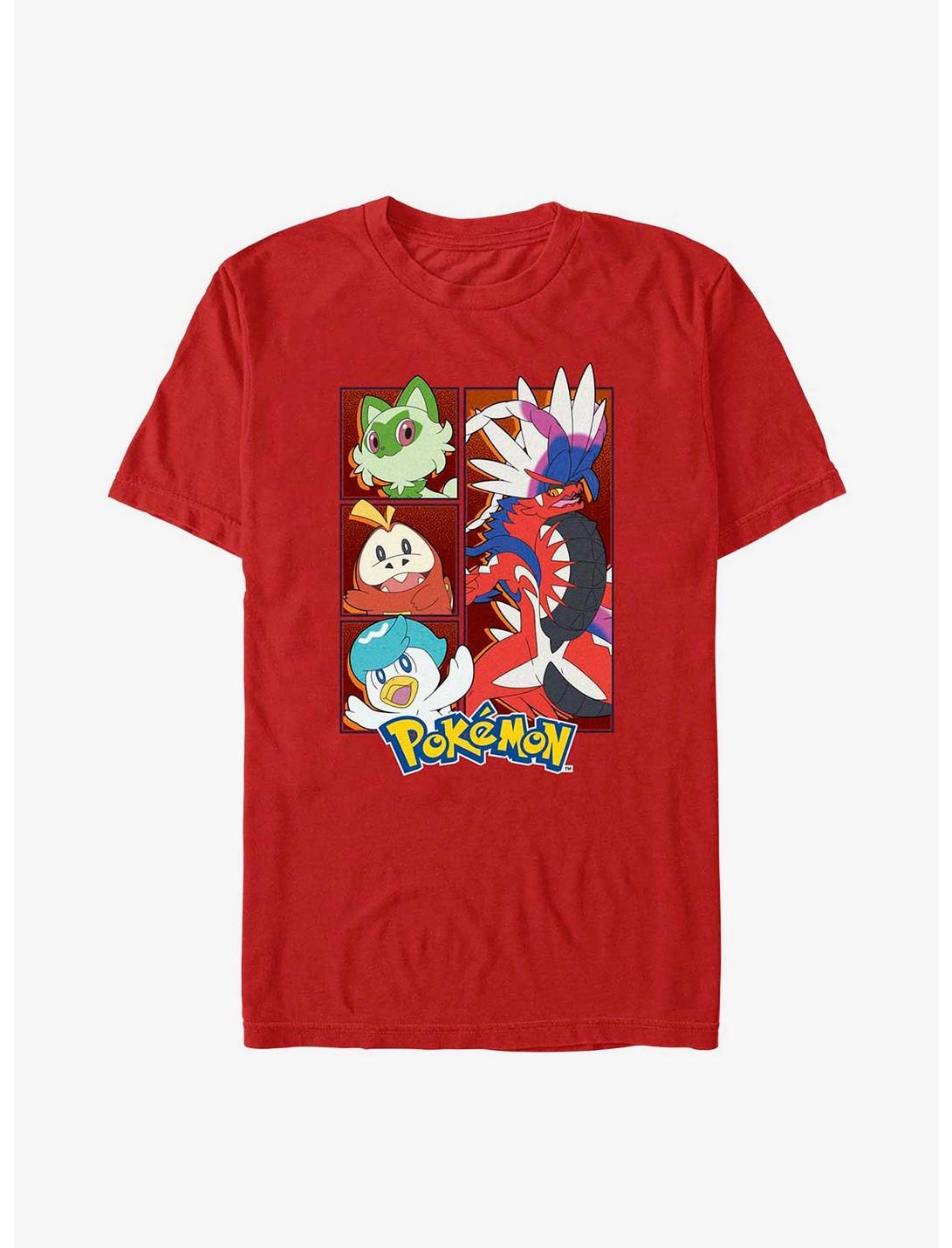 Pokemon Koraidon Generation 9 Starters T-Shirt, RED, hi-res