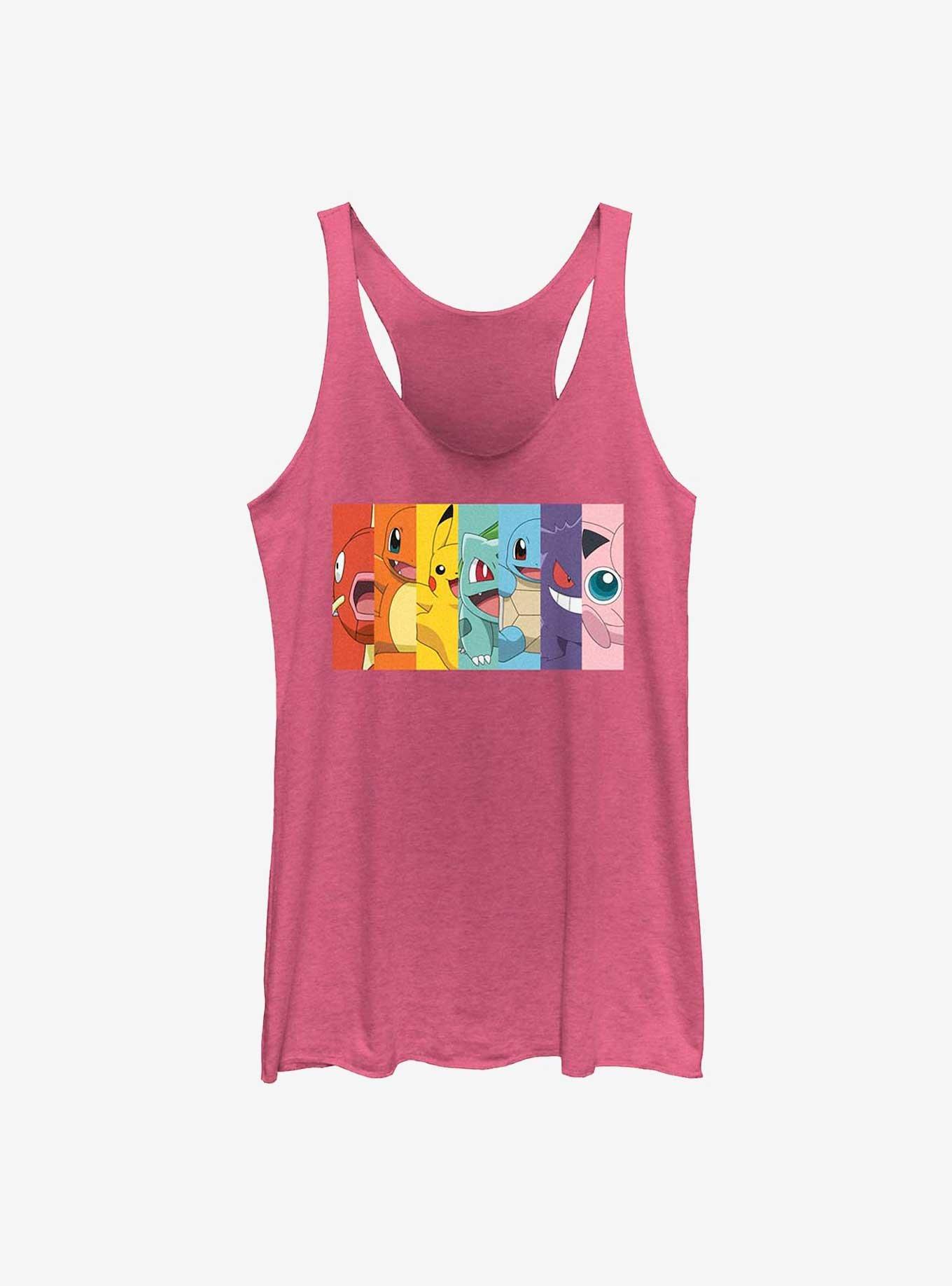 Pokemon Generation 1 Rainbow Girls Raw Edge Tank Top, , hi-res