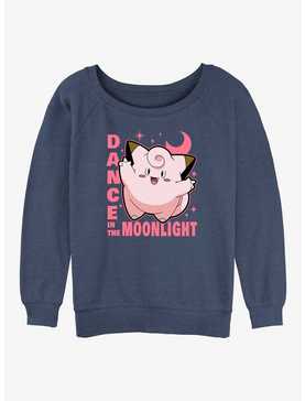 Pokemon Clefairy Dance In The Moonlight Girls Slouchy Sweatshirt, , hi-res