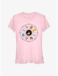 Pokemon Eeveelution Graph Girls T-Shirt, LIGHT PINK, hi-res