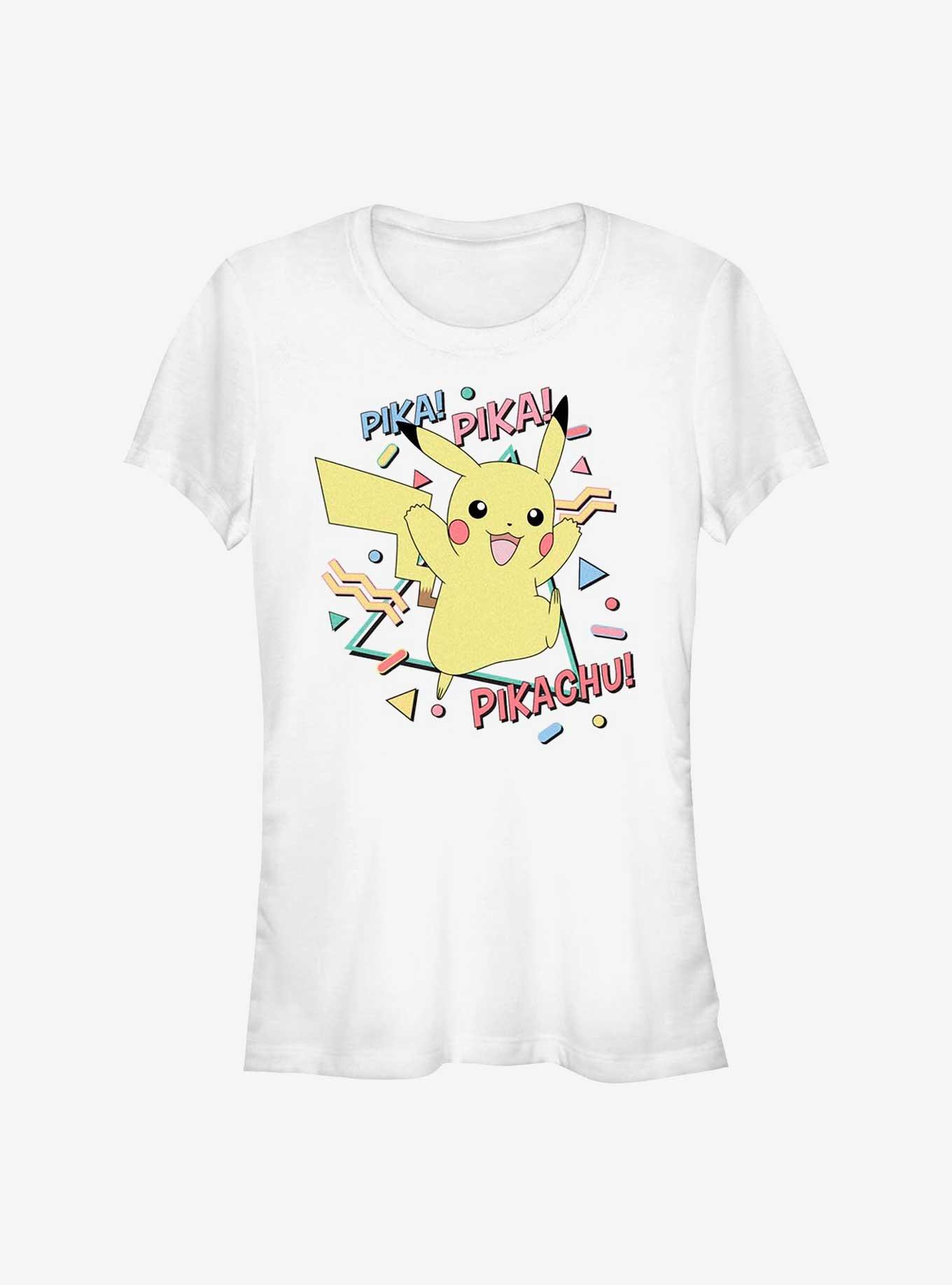 Pokemon Retro Party Pikachu Girls T-Shirt, WHITE, hi-res