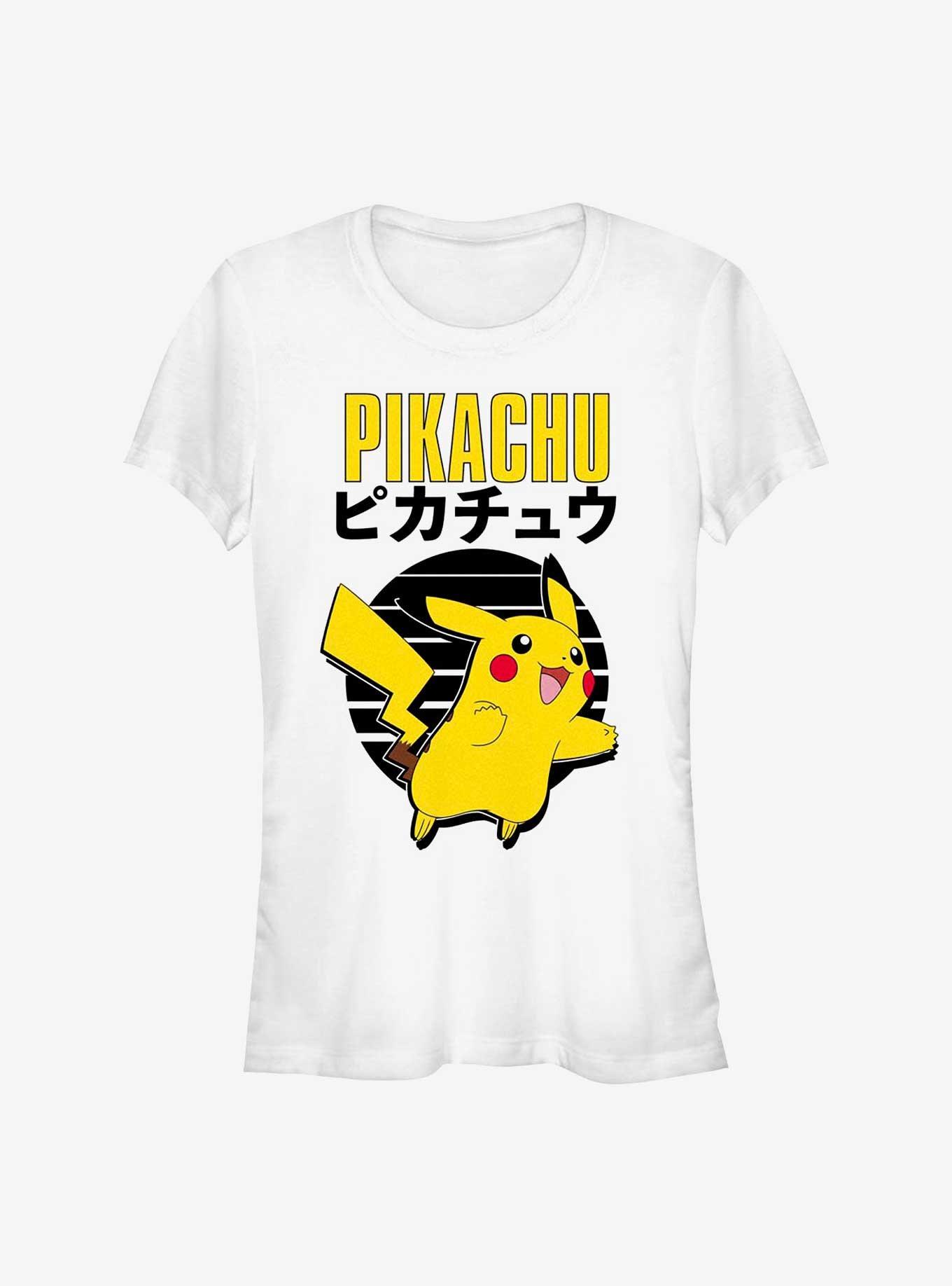Pokemon Pikachu Emblem Girls T-Shirt, WHITE, hi-res