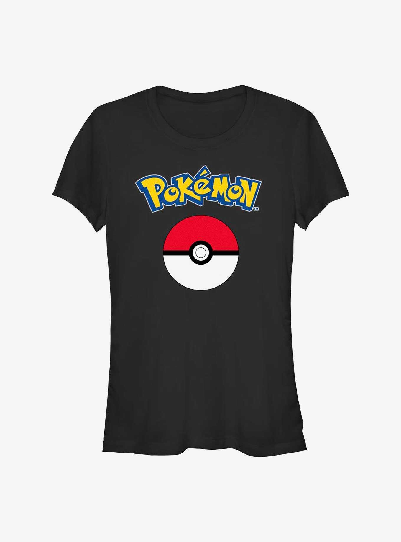 Pokemon Pokeball Logo Outline Girls T-Shirt, , hi-res