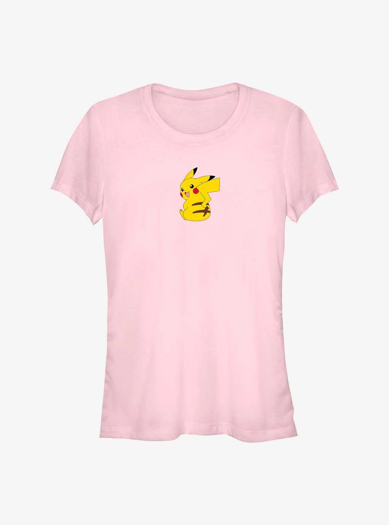 Pokemon Small Pikachu Stripes Girls T-Shirt