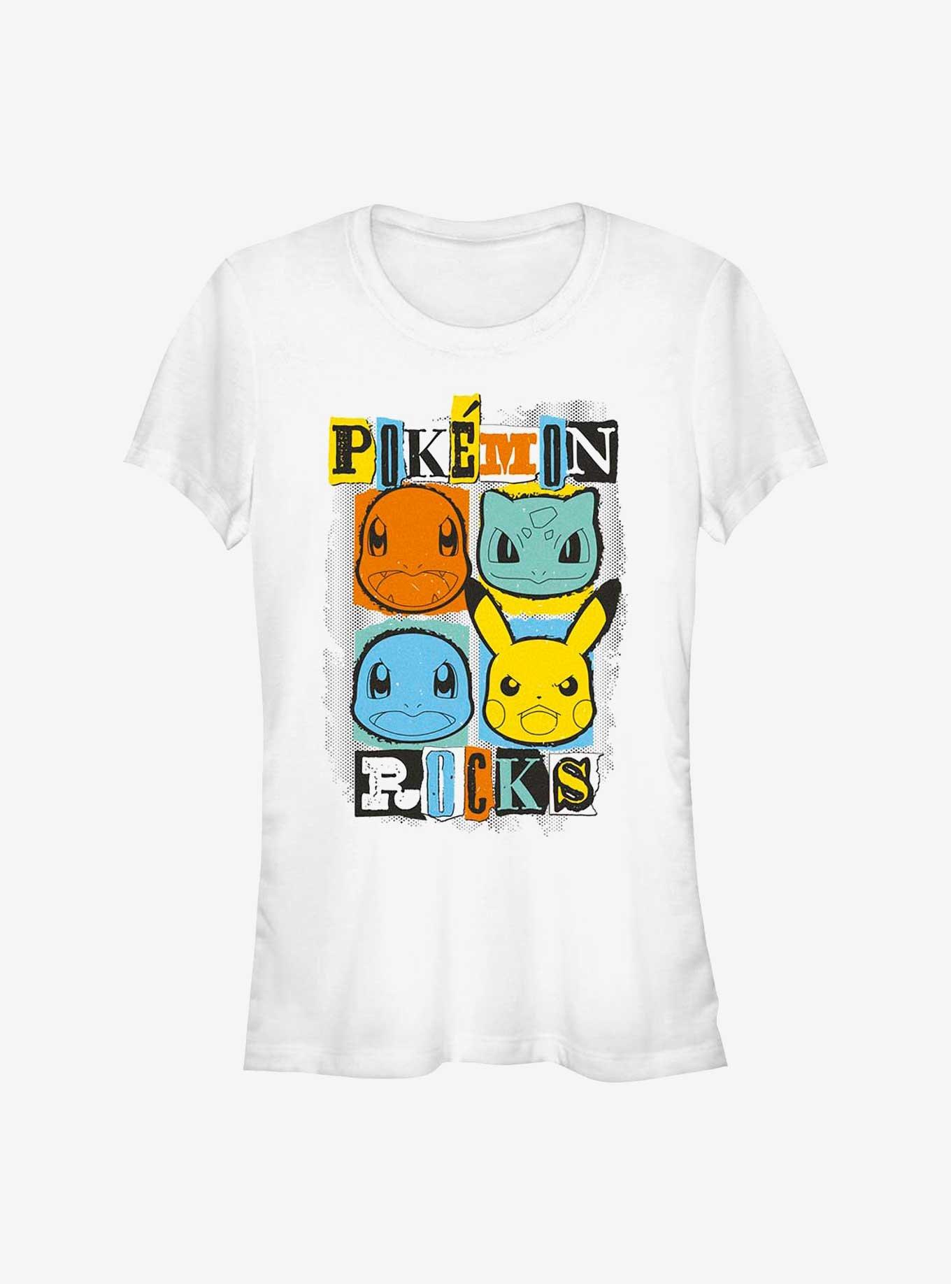 Pokemon Starters Rocks Girls T-Shirt, WHITE, hi-res